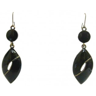 BLACK HEAVEN Oxidized Earrings Drop Long Dangling Hook Classy Fashion Women P4
